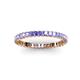 3 - Allie 2.00 mm Princess Cut Tanzanite Eternity Band 