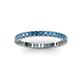 3 - Allie 2.00 mm Princess Cut Blue Topaz Eternity Band 