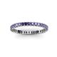 3 - Allie 2.00 mm Princess Cut Iolite Eternity Band 