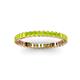 3 - Allie 2.00 mm Princess Cut Peridot Eternity Band 
