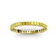 3 - Allie 2.00 mm Princess Cut Yellow Sapphire Eternity Band 