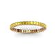 3 - Allie 2.00 mm Princess Cut Yellow Sapphire Eternity Band 