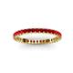 3 - Allie 2.00 mm Princess Cut Ruby Eternity Band 