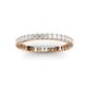 3 - Allie 2.00 mm Princess Cut White Sapphire Eternity Band 