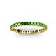 3 - Allie 2.00 mm Princess Cut Green Garnet Eternity Band 