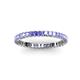 3 - Allie 2.00 mm Princess Cut Tanzanite Eternity Band 
