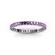 3 - Allie 2.00 mm Princess Cut Amethyst Eternity Band 