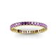 3 - Allie 2.00 mm Princess Cut Amethyst Eternity Band 