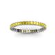 3 - Allie 2.00 mm Princess Cut Yellow Sapphire Eternity Band 