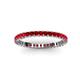 3 - Allie 2.00 mm Princess Cut Ruby Eternity Band 