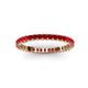 3 - Allie 2.00 mm Princess Cut Ruby Eternity Band 