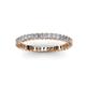 3 - Allie 2.00 mm Princess Cut Diamond Eternity Band 