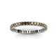 3 - Allie 2.00 mm Smoky Quartz Eternity Band 