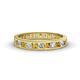 1 - Rebica 3.00 mm Princess Cut Citrine and Diamond Eternity Band 