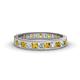 1 - Rebica 3.00 mm Princess Cut Citrine and Diamond Eternity Band 