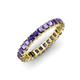 4 - Allie 3.00 mm Princess Cut Iolite Eternity Band 
