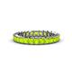1 - Allie 3.00 mm Princess Cut Peridot Eternity Band 