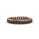 1 - Allie 3.00 mm Princess Cut Black Diamond Eternity Band 
