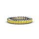 1 - Allie 3.00 mm Princess Cut Yellow Sapphire Eternity Band 