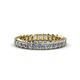 1 - Allie 3.00 mm Princess Cut Diamond Eternity Band 