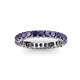 3 - Allie 3.00 mm Princess Cut Iolite Eternity Band 