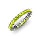 4 - Allie 3.00 mm Princess Cut Peridot Eternity Band 