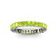 3 - Allie 3.00 mm Princess Cut Peridot Eternity Band 