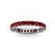 3 - Allie 3.00 mm Princess Cut Red Garnet Eternity Band 
