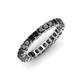 4 - Allie 3.00 mm Princess Cut Black Diamond Eternity Band 