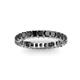 3 - Allie 3.00 mm Princess Cut Black Diamond Eternity Band 
