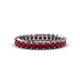 1 - Allie 3.00 mm Princess Cut Ruby Eternity Band 