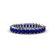 1 - Allie 3.00 mm Princess Cut Blue Sapphire Eternity Band 