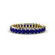 1 - Allie 3.00 mm Princess Cut Blue Sapphire Eternity Band 