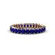 1 - Allie 3.00 mm Princess Cut Blue Sapphire Eternity Band 