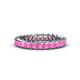1 - Allie 3.00 mm Princess Cut Pink Sapphire Eternity Band 