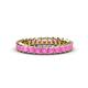 1 - Allie 3.00 mm Princess Cut Pink Sapphire Eternity Band 