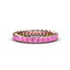 1 - Allie 3.00 mm Princess Cut Pink Sapphire Eternity Band 