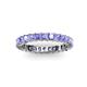 3 - Allie 3.00 mm Princess Cut Tanzanite Eternity Band 