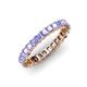 4 - Allie 3.00 mm Princess Cut Tanzanite Eternity Band 