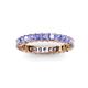 3 - Allie 3.00 mm Princess Cut Tanzanite Eternity Band 