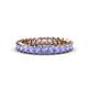 1 - Allie 3.00 mm Princess Cut Tanzanite Eternity Band 