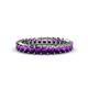 1 - Allie 3.00 mm Princess Cut Amethyst Eternity Band 