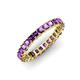 4 - Allie 3.00 mm Princess Cut Amethyst Eternity Band 