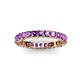 3 - Allie 3.00 mm Princess Cut Amethyst Eternity Band 