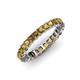 4 - Allie 3.00 mm Princess Cut Citrine Eternity Band 