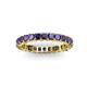 3 - Allie 3.00 mm Princess Cut Iolite Eternity Band 