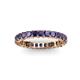 3 - Allie 3.00 mm Princess Cut Iolite Eternity Band 