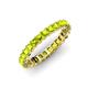 4 - Allie 3.00 mm Princess Cut Peridot Eternity Band 