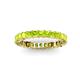 3 - Allie 3.00 mm Princess Cut Peridot Eternity Band 