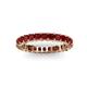 3 - Allie 3.00 mm Princess Cut Red Garnet Eternity Band 